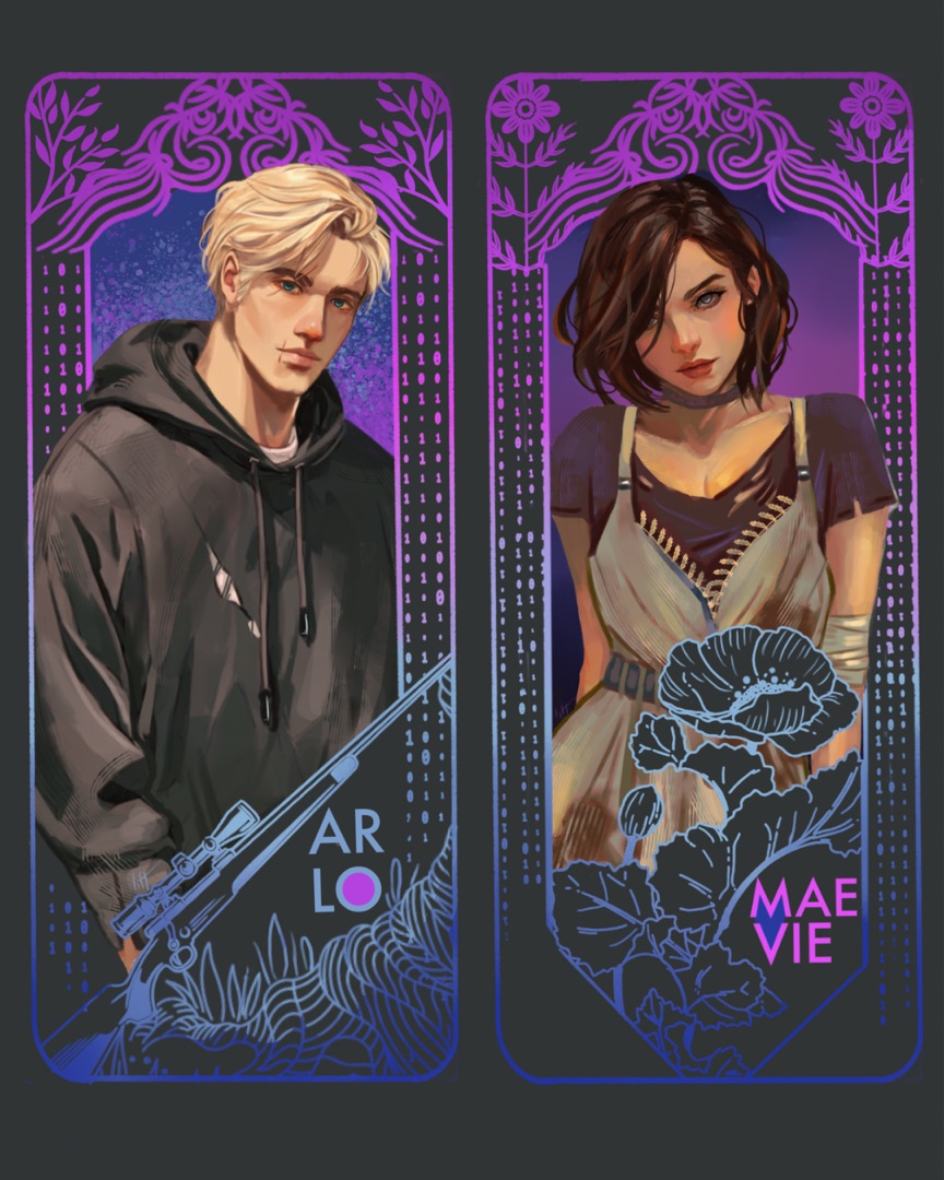 Character cards of Arlo and Maevie